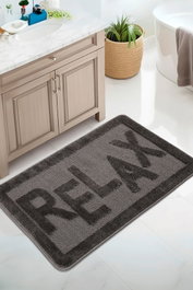 Mijölnir Relax - Alfombra de baño Antracita 60 x 100 cm